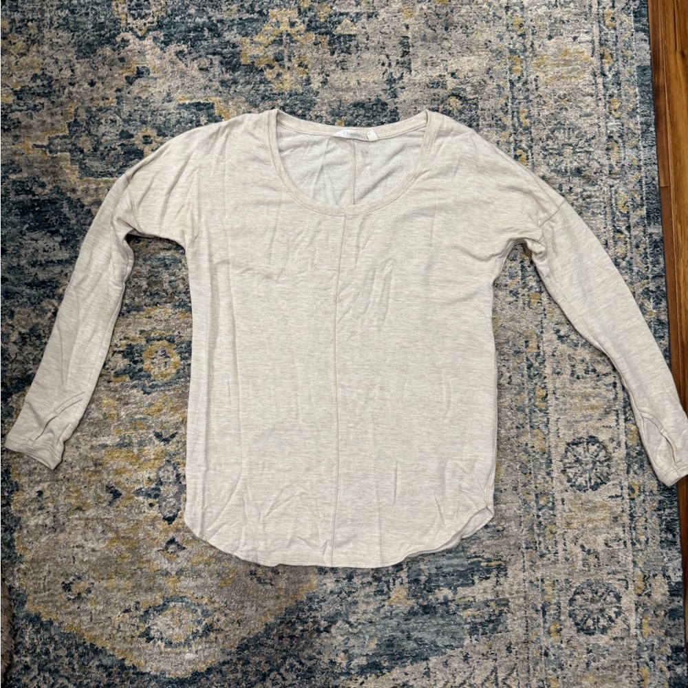 Athleta women’s Cream Long Sleeve Top